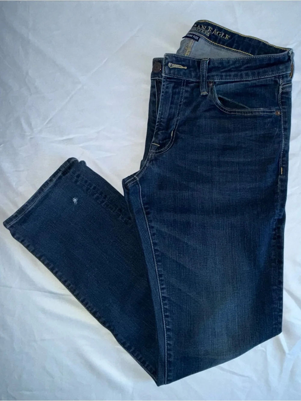 American Eagle Outfitters Dark Blue Slim Straight Men's Jeans